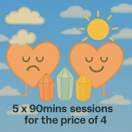 The Crystal Therapy Consistency Package - 90 mins for Energetic Clearing and Auric Protection